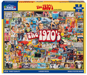 White Mountain Puzzles - The 1970's - 1000 Piece Jigsaw Puzzle