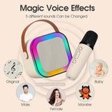 Funky Rico Inc - Kids Karaoke Machine with 2 Wireless Microphones and LED-BG