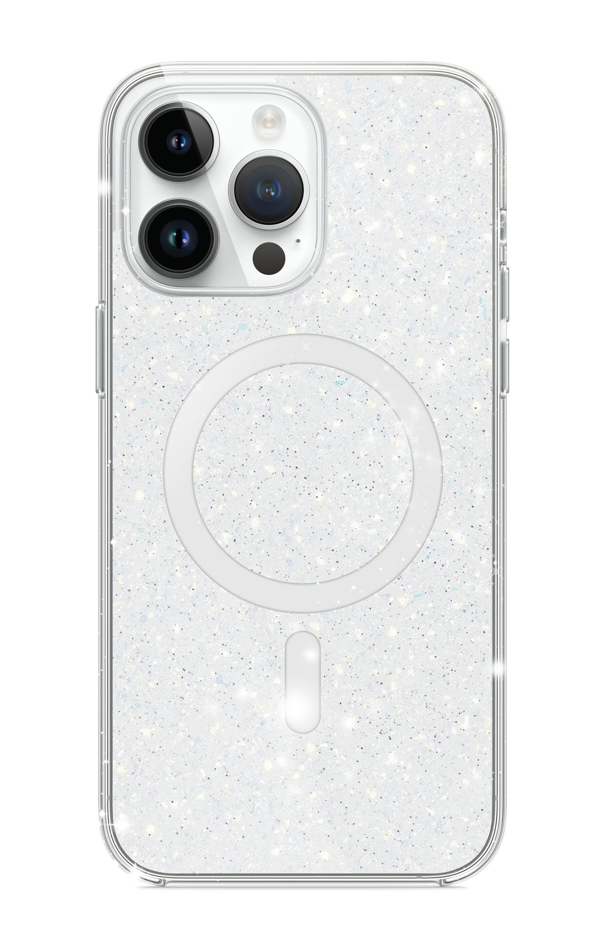 BASE IPHONE 15 PRO(6.1) SPARKLE SERIES LIGHT MAGSAFE COMPATIBLE CASE - image 1