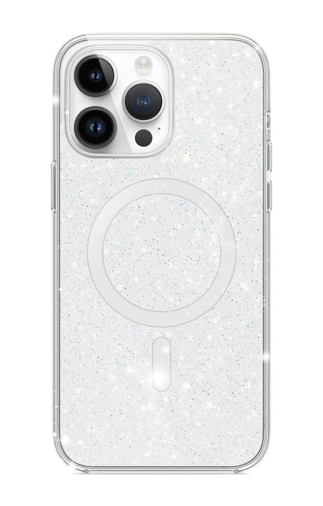 BASE IPHONE 15 PRO(6.1) SPARKLE SERIES LIGHT MAGSAFE COMPATIBLE CASE - image 1
