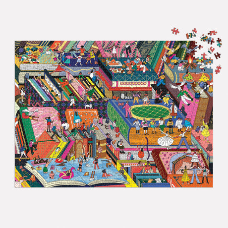 Galison - Novel Neighborhood 1000 Piece Foil Puzzle
