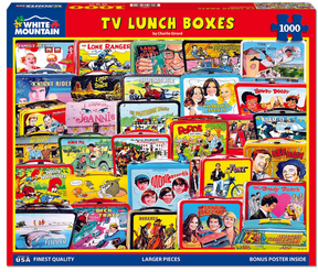White Mountain Puzzles - TV Lunch Boxes - 1000 Piece Jigsaw Puzzle