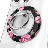 VELVET CAVIAR - Magnetic Phone Ring & Stand - Pink Rose Floral