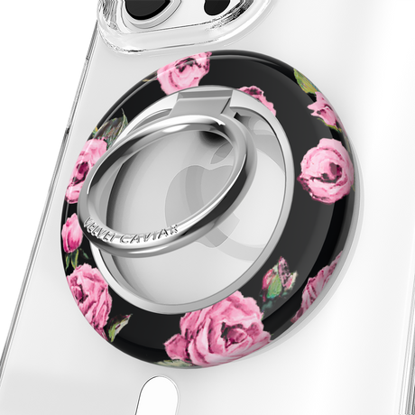 VELVET CAVIAR - Magnetic Phone Ring & Stand - Pink Rose Floral