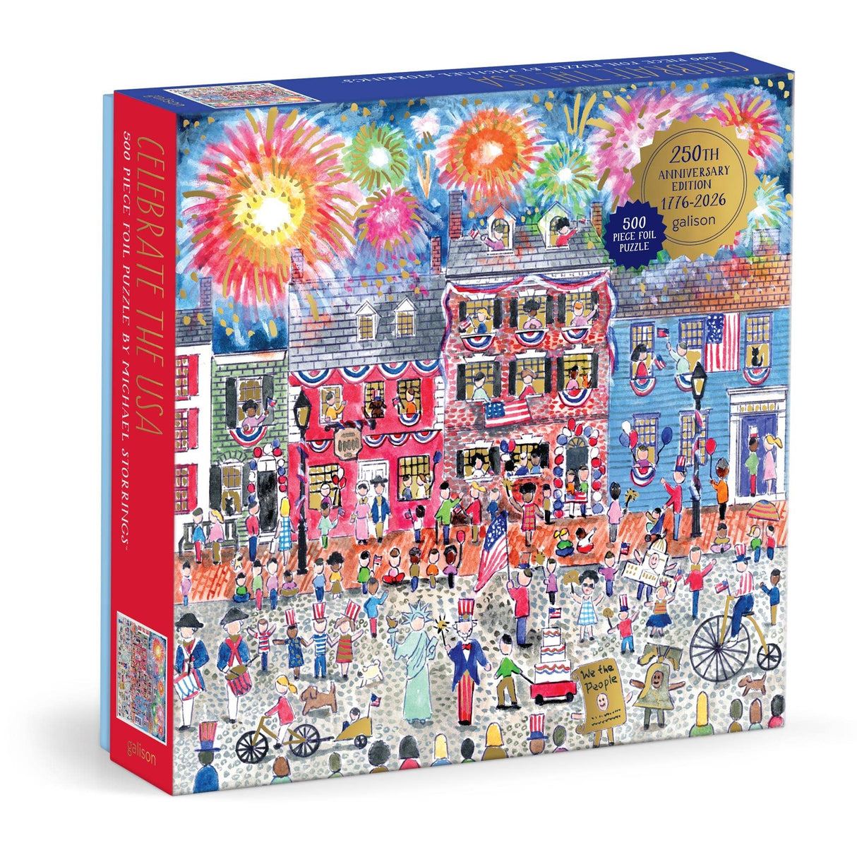 Galison - Michael Storrings Celebrate The USA 500 Piece Foil Puzzle