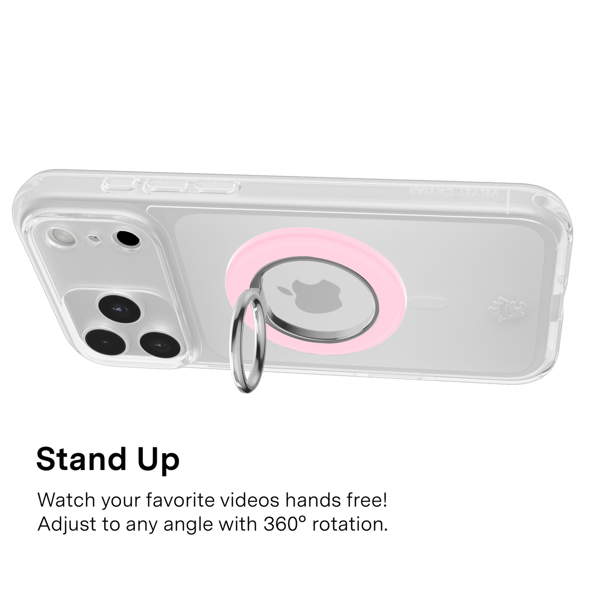 VELVET CAVIAR - Magnetic Phone Ring & Stand- Strawberry Milk