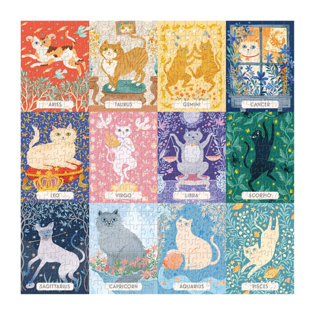 Galison - Cat Zodiac 500 Piece Puzzle