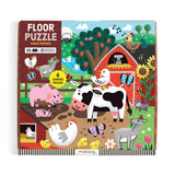 Mudpuppy - Farm Friends 25 Piece Floor Puzzle with Shaped Pieces