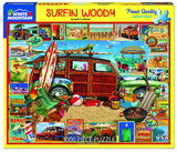 White Mountain Puzzles Surfin Woody- 1000 Piece Jigsaw Puzzle