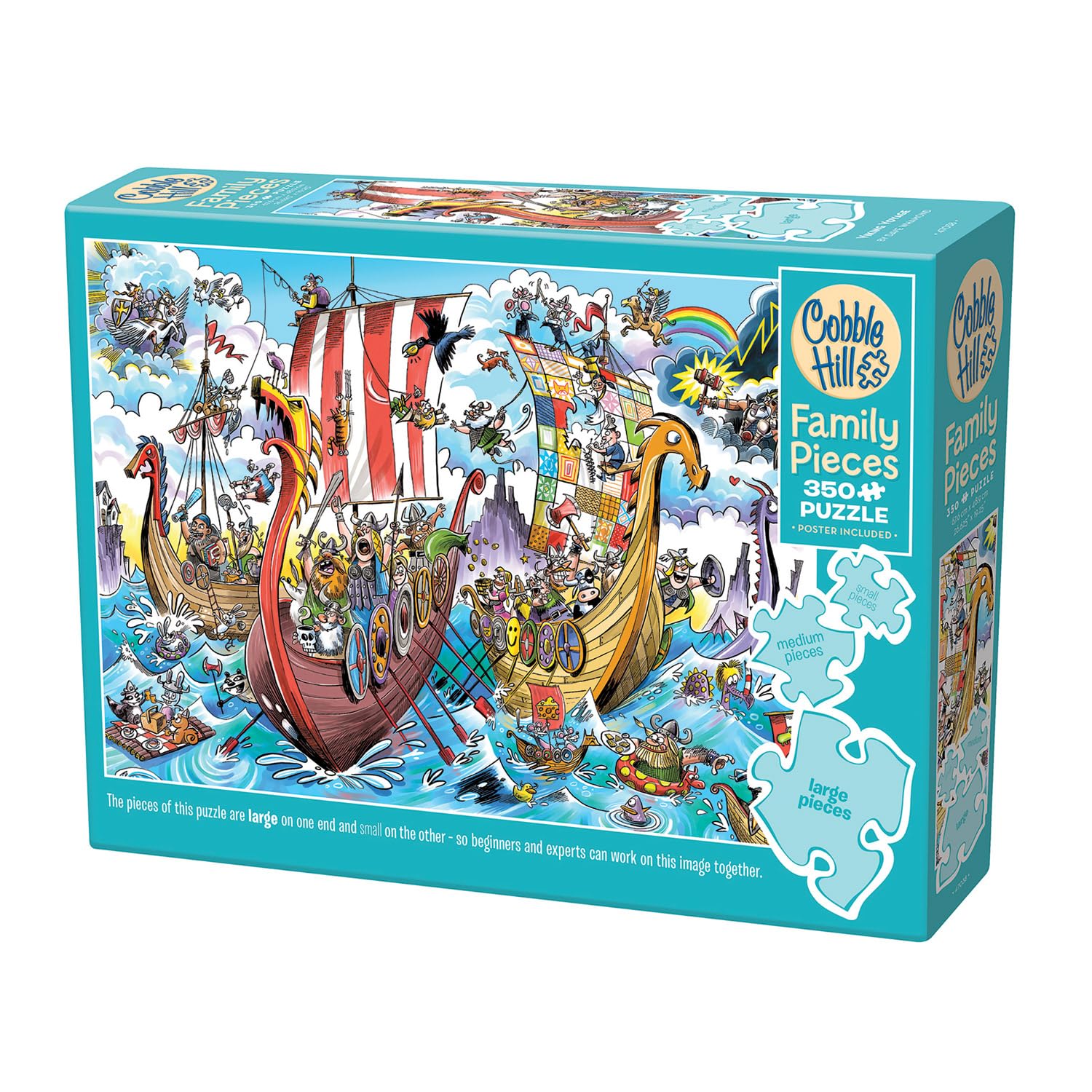 Cobble Hill Family Piece's 350 Puzzle - Viking Voyage (Family