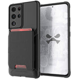 GHOSTEK GALAXY S21 PLUS - MAGNETIC WALLET CASE WITH LEATHER