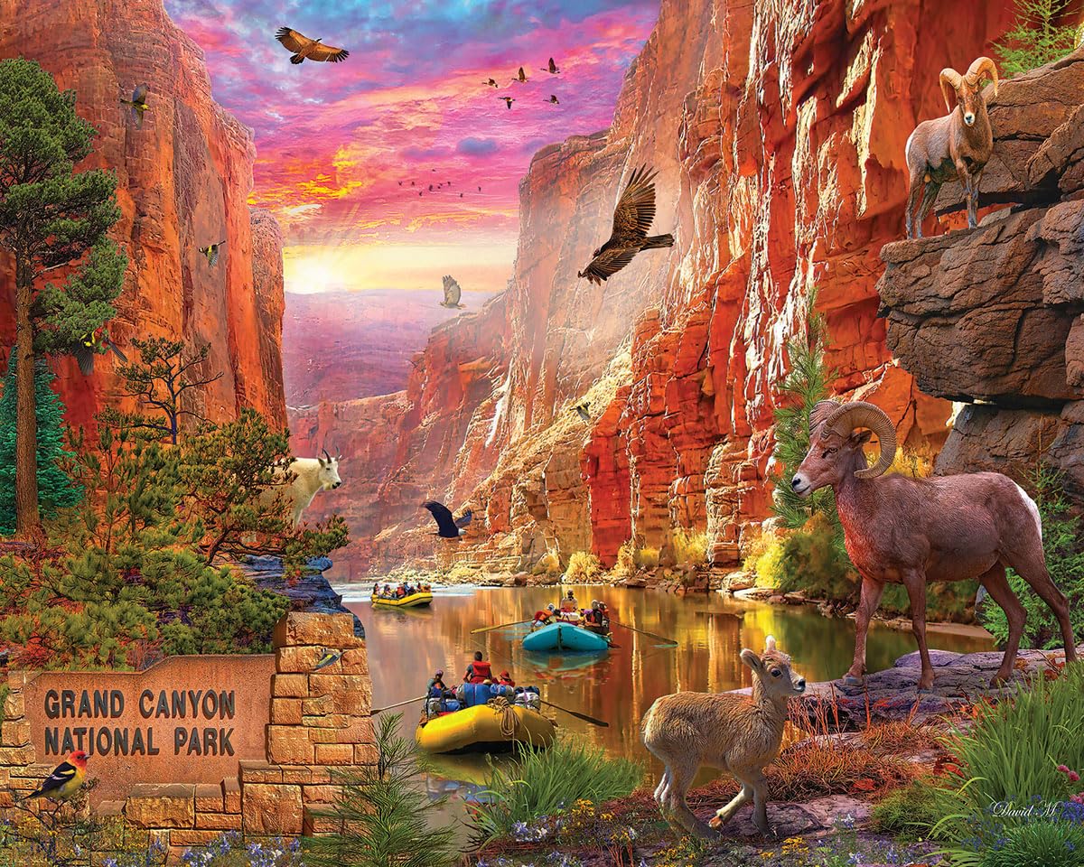 White Mountain Puzzles - Grand Canyon - 1000 Piece Jigsaw Puzzle