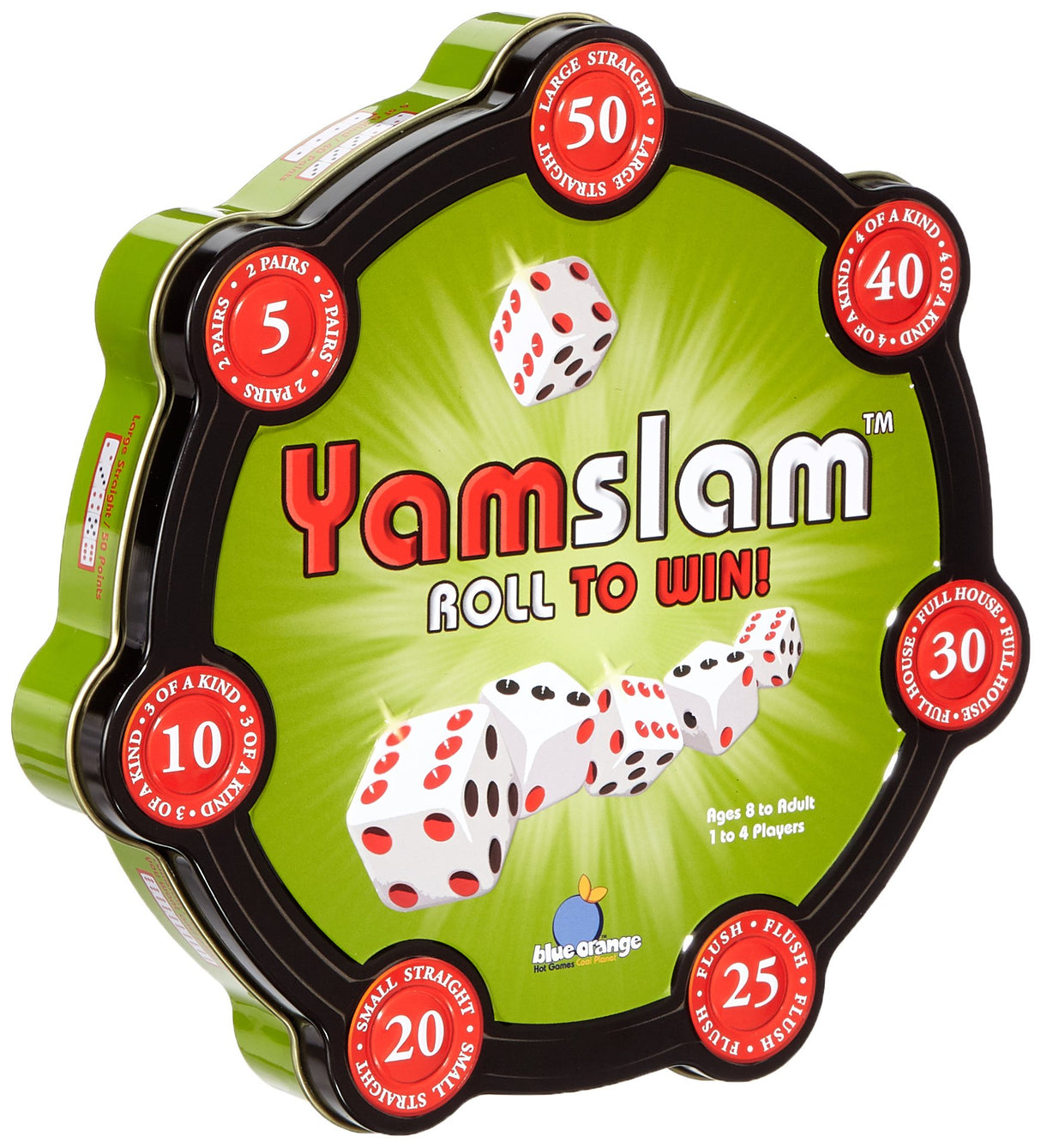 Yamslam Fun Chance and Strategy Family Dice Game for Kids and Adults by Blue Orange Games - 1 to 4 Players, Ages 8+