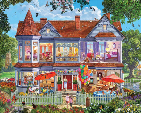 White Mountain Puzzles - Summer House - 1000 Piece Jigsaw Puzzle