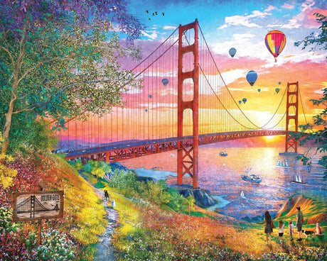 White Mountain Puzzles - Golden Gate - 1000 Piece Jigsaw Puzzle