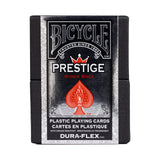 Bicycle Prestige Waterproof Plastic Playing Cards, Red & Blue (Colors May Vary)