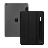 IPAD 10.2-INCH (2021) LAUT HUEX FOLIO CASE WITH PEN HOLDER- BLACK