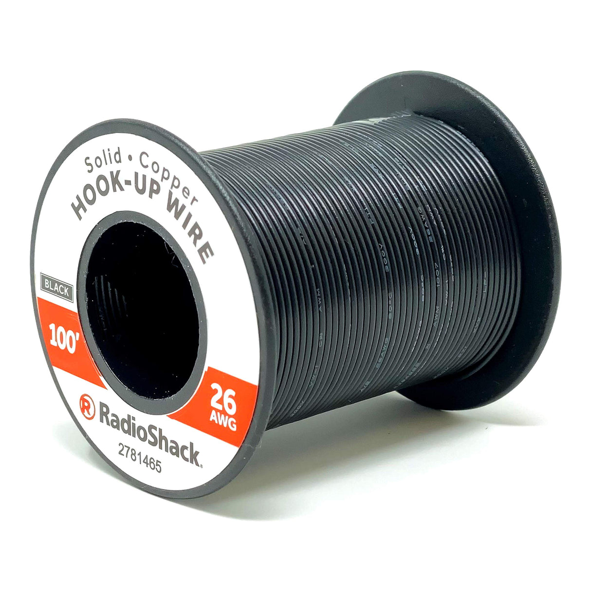 26 AWG SOLID COPPER HOOK-UP WIRE - BLACK / 25' - BLACK / 100'