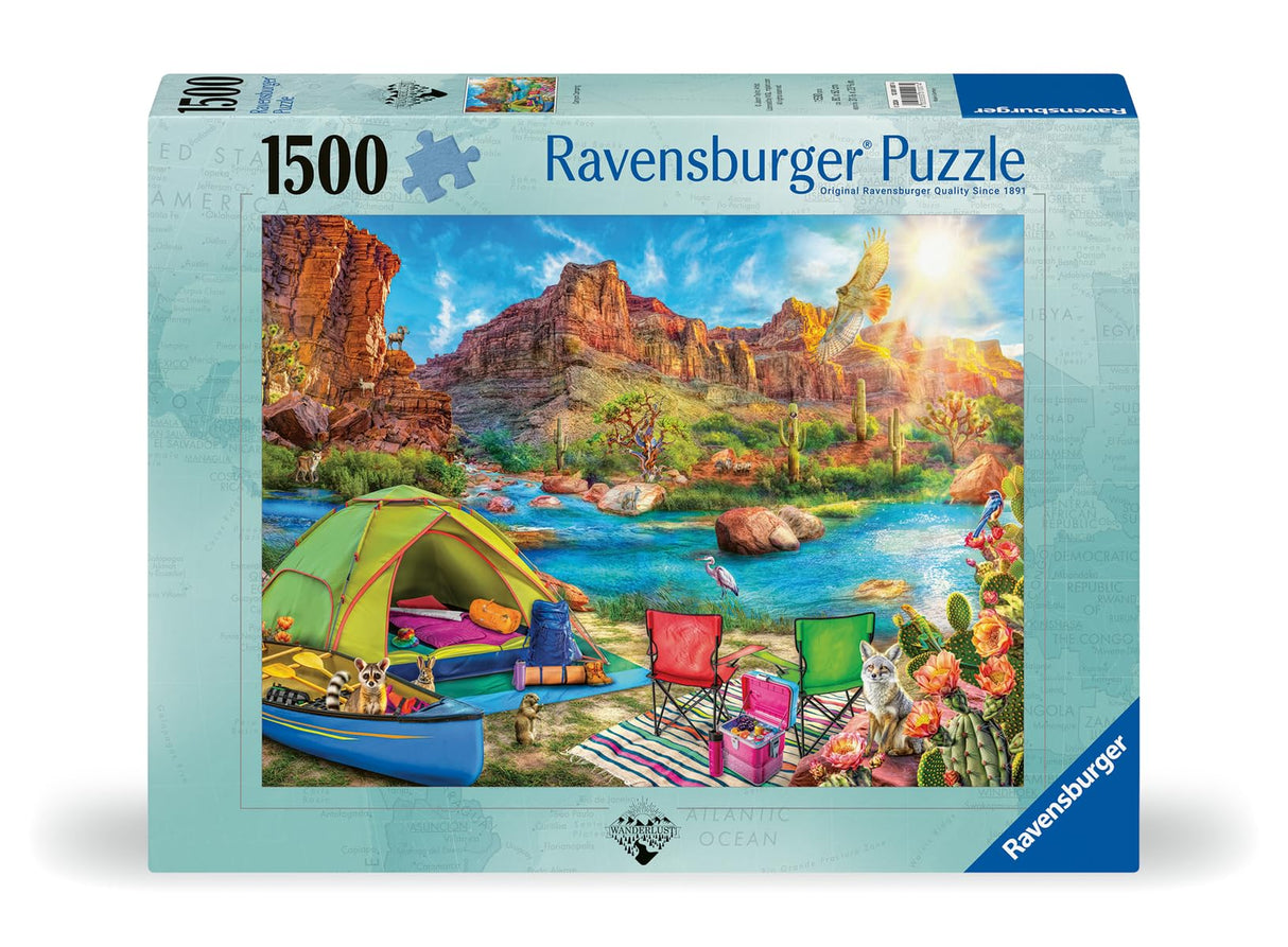 Ravensburger Canyon Camping - 1500 Piece Jigsaw Puzzle | Precision Fit | Vibrant Imagery | Ideal for Adults & Kids | Uniquely Crafted in Germany