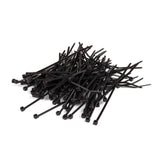 CABLE TIE 4IN 18LB NYLON SELF-LOCKING BLACK 100 PACK