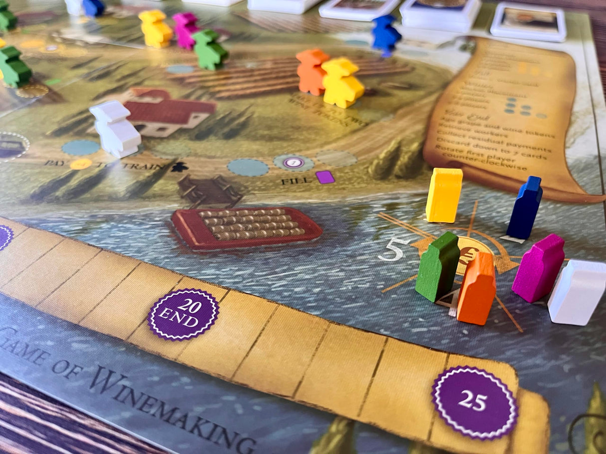 Stonemaier Games: Viticulture Essential Edition | Create The Most Prosperous Tuscan Vineyard | Wine Themed Strategy Board Game for Adults and Family | 1-6 Players, 90 Mins, Ages 14+