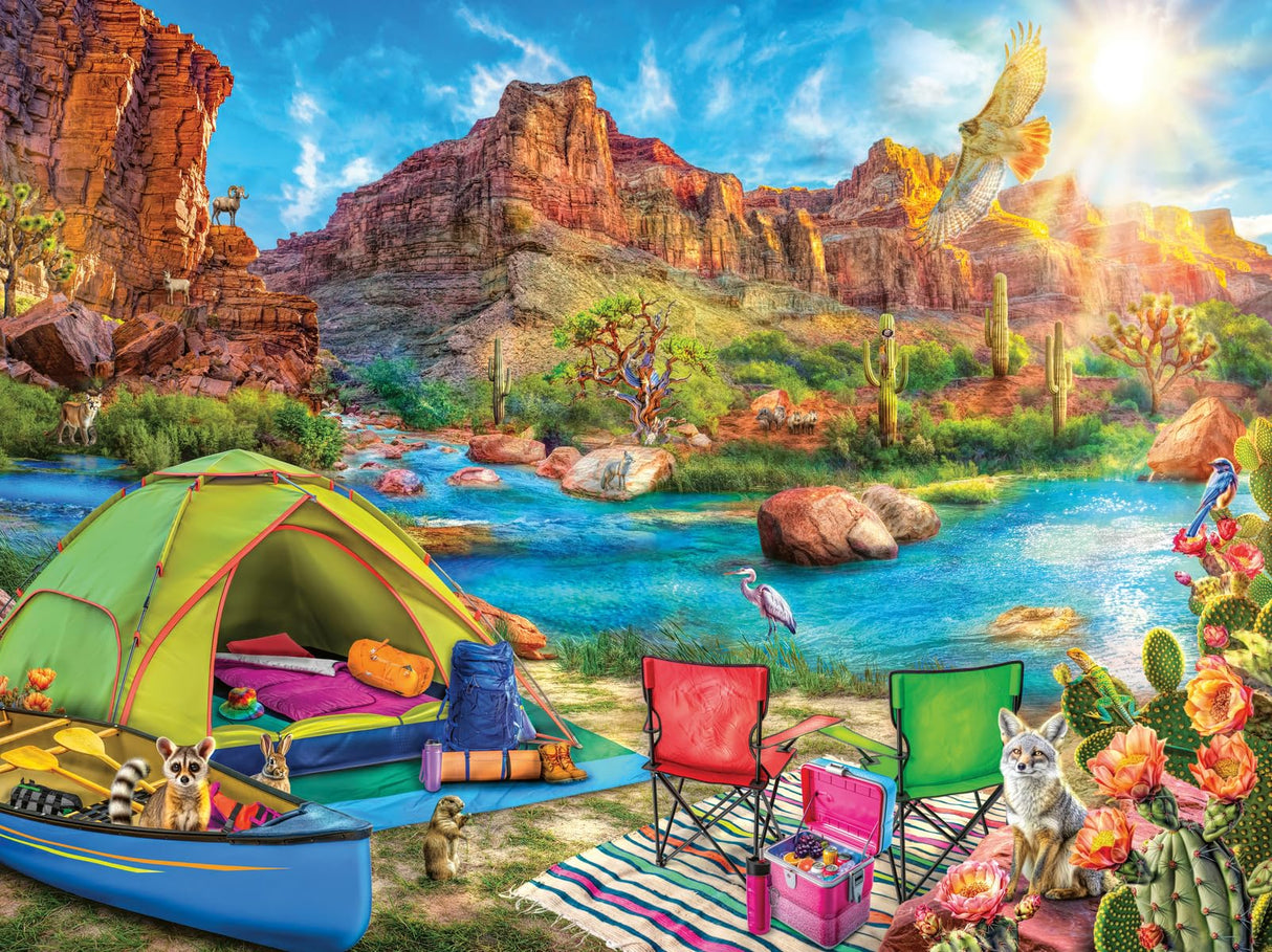 Ravensburger Canyon Camping - 1500 Piece Jigsaw Puzzle | Precision Fit | Vibrant Imagery | Ideal for Adults & Kids | Uniquely Crafted in Germany