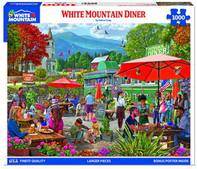 White Mountain Puzzles - Diner - 1000 Piece Jigsaw Puzzle