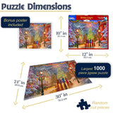 White Mountain Holiday Singers Winter Puzzles 1000 Pieces Christmas Theme Jigsaw Puzzle for Adults and Family