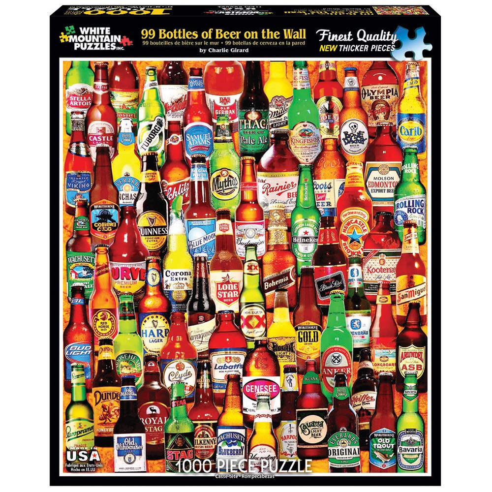 White Mountain Puzzles 99 Bottles of Beer on The Wall - 1000 Piece Jigsaw Puzzle