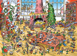 Cobble Hill Family Piece's 350 Puzzle - Elves at Work - Sample Poster Included