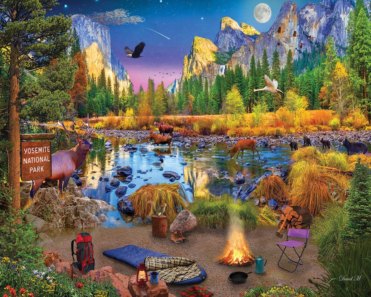 White Mountain Puzzles - Yosemite - 1000 Piece Jigsaw Puzzle