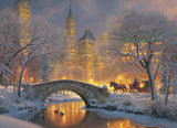 Cobble Hill 500 Piece Puzzle - Winter in The Park - Sample Poster Included