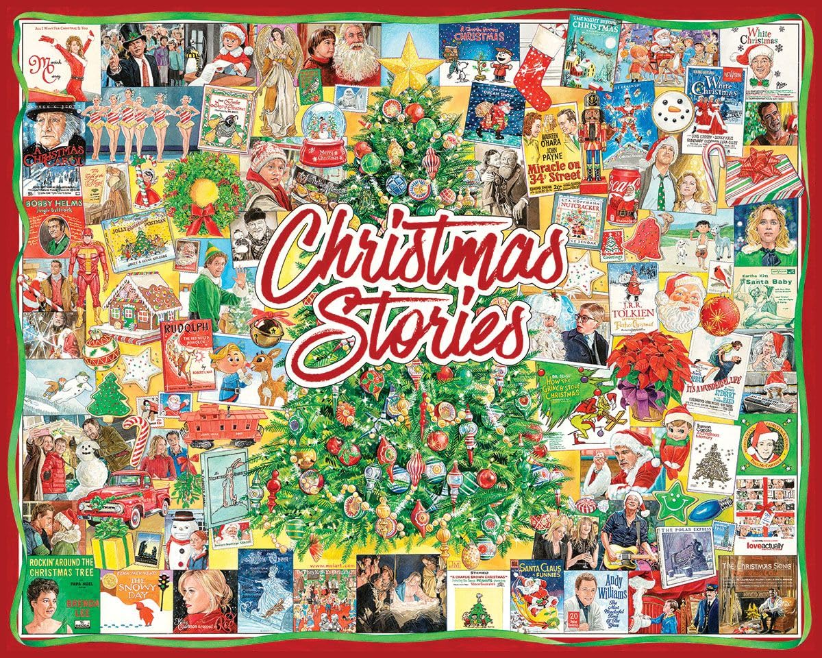 White Mountain Christmas Stories Christmas Puzzles 1000 Pieces Jigsaw Puzzle for Adults, Children, and Grandparents