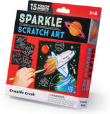 Crocodile Creek Space Sparkle Scratch Art 6 Piece Set, 1 EA