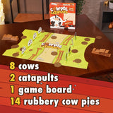 Cowpie Catapults, Launch Poo, Knock Over Cows, and Be The Last Moo Standing! Funny 2 Player Board Game for Kids & Family, Ages 6+