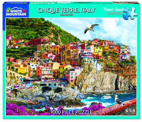 White Mountain Puzzles - Cinque Terre, Italy - 1000 Piece Jigsaw Puzzle
