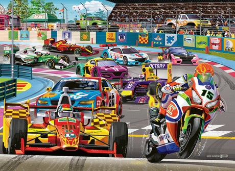 Ravensburger Racetrack Rally 60 Piece Jigsaw Puzzle for Kids - Every Piece is Unique, Pieces Fit Together Perfectly