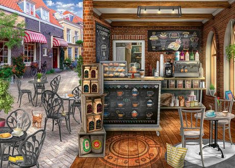 Ravensburger Quaint Cafe 1000 Piece Jigsaw Puzzle for Adults - Handcrafted Tooling, Made in Germany, Every Piece Fits Together Perfectly