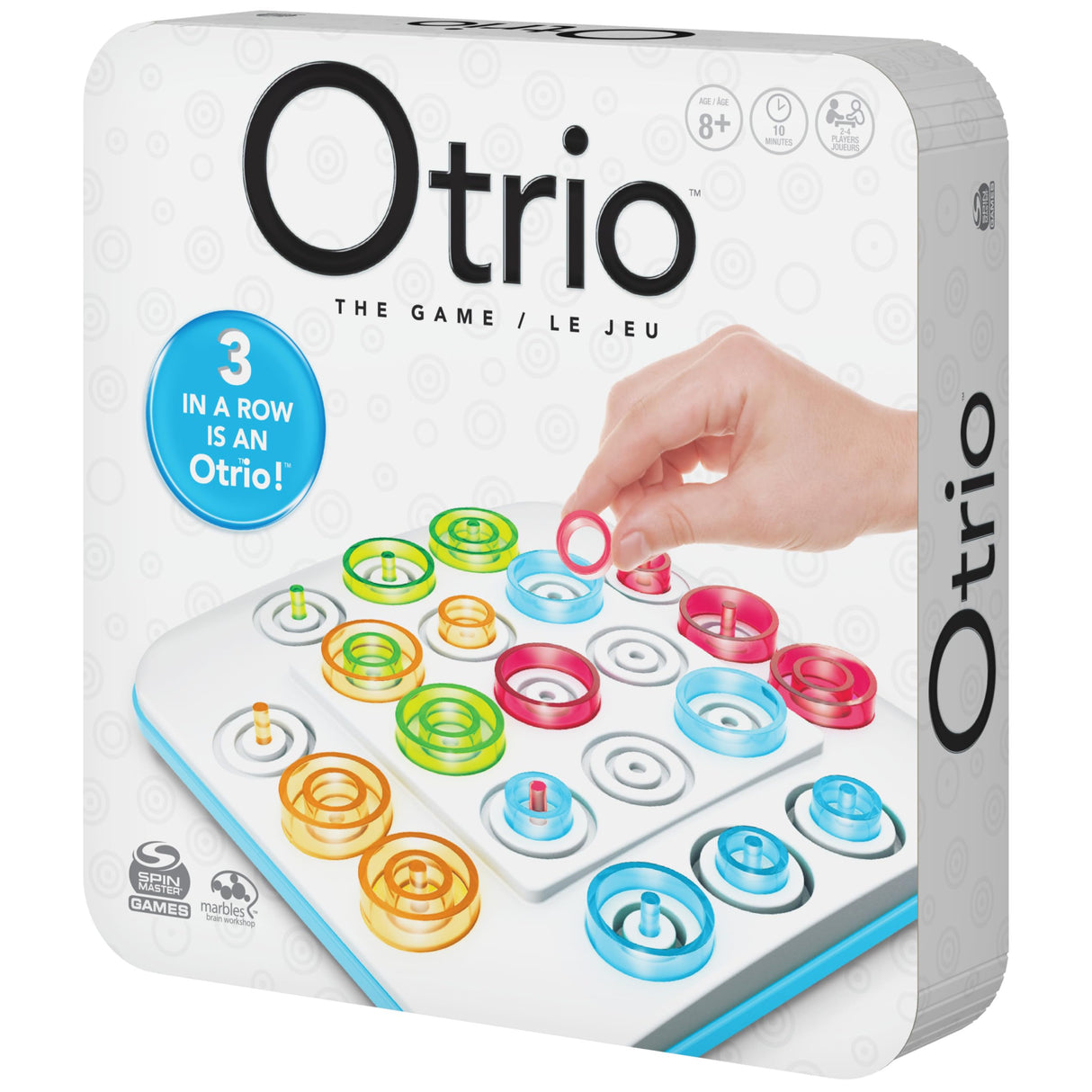 Spin Master Games, Otrio Strategy-Based Board Game, Classic Game, Kids Games, Family Game Night for Ages 8+