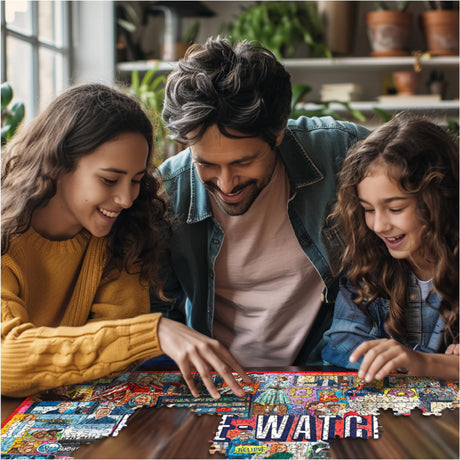 White Mountain Puzzles - Binge Watching - 1000 Piece Jigsaw Puzzle - image 4