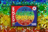 Springbok 500 Piece Round Jigsaw Puzzle Illuminated Marbles - Made in USA