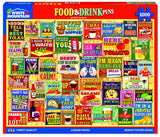 White Mountain Food & Drink 1000 Piece Jigsaw Puzzles Funny Pun Collage Puzzle for Adults and Family