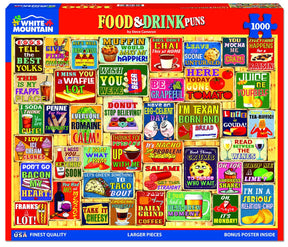 White Mountain Puzzles - Food & Drink - 1000 Piece Jigsaw Puzzle