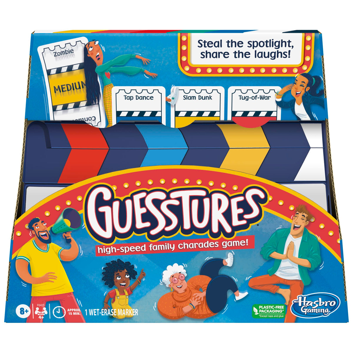 Computer Charades Hasbro Gaming Guesstures Game, Charades Game for 4 or More Players, In ...