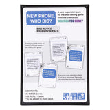 New Phone, Who Dis? Bad Advice NSFW Expansion Pack by Relatable, Designed to be Added to the New Phone, Who Dis? Core Game, A Funny Card Game for Adults, Includes 45 Inbox Cards and 135 Reply Cards