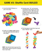 TENZI BUILDZI The Fast Stacking Building Block Game for The Whole Family - 2 to 4 Players Ages 6 to 96 - Plus Fun Party Games for up to 8 Players - Perfect Kids Game for Game Night