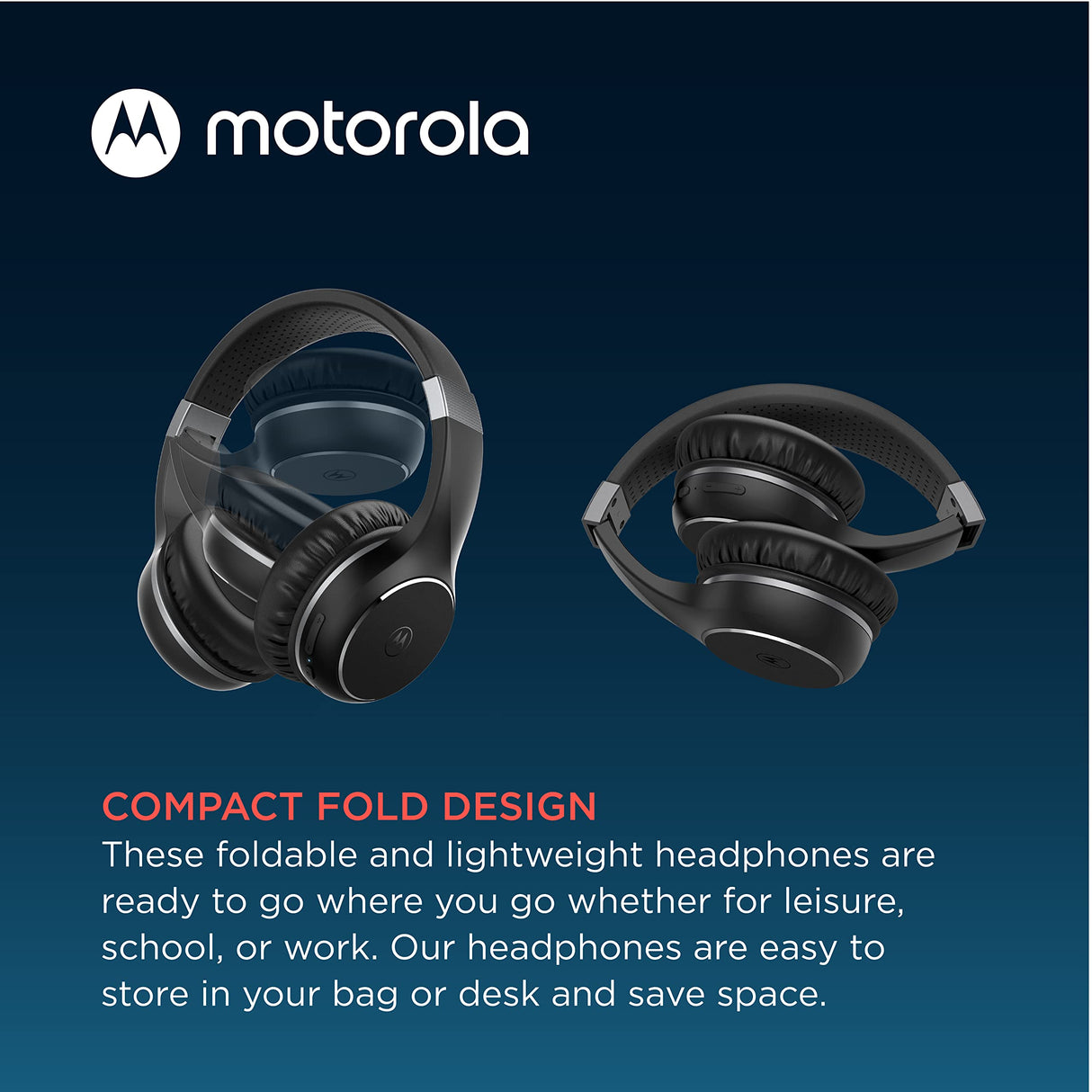 Motorola - Xt200 Over Ear Bluetooth Headphones - Black