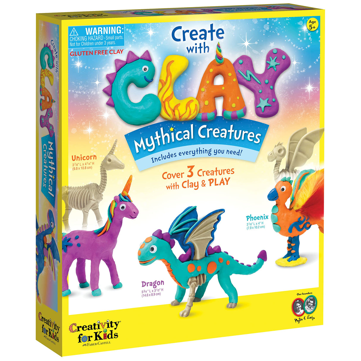 Creativity for Kids Create with Clay Mythical Creatures – Sensory Arts & Crafts For Kids Medium