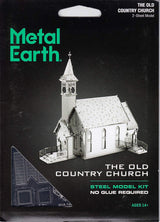 Metal Earth Old Country Church 3D Metal Model Kit Fascinations