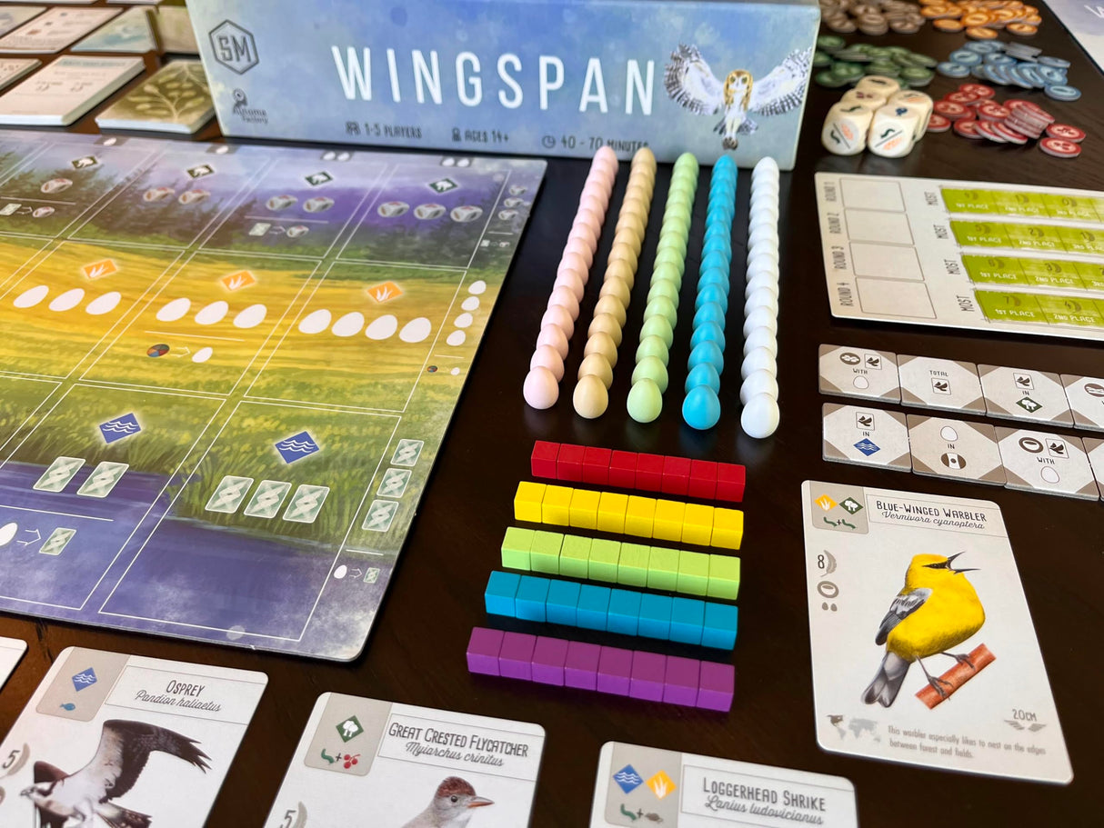 Stonemaier Games: Wingspan (Base Game) by Elizabeth Hargrave | A Relaxing, Award-Winning Strategy Board Game About Birds for Adults and Family | 1-5 Players, 70 Mins, Ages 14+